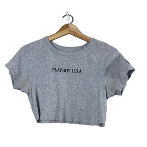 Cropped Playboy Pacsun Women's T-Shirt M